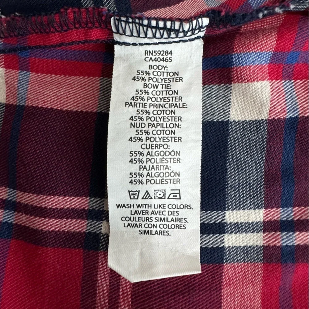 Children’s Place Girl’s Plaid Drawstring Waist Top